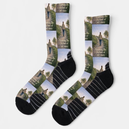 Dem Autor vertrauen Socken (Links)