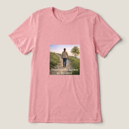 Dem Autor vertrauen Tri-Blend Shirt (Design Vorderseite)
