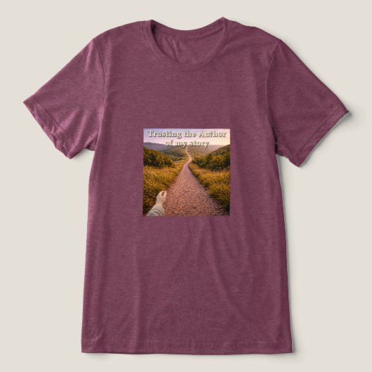 Dem Autor vertrauen Tri-Blend Shirt (Design Vorderseite)