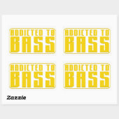 Dem Bass zugeteilt Rechteckiger Aufkleber (Blatt)