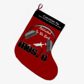 Dem Beat zugeteilt Großer Weihnachtsstrumpf (Vorderansicht (hängend))