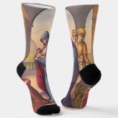 Dem Kind einen Namen geben Socken (Gewinkelt)