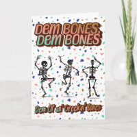 🎉 "Dem Knochen" Funny Skeleton Geburtstagskarte �