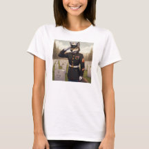 Dem Marine Corps Wolf salutierend