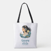 Dem Ozean Zuhören Tasche (Rückseite)