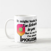 Dem Pickleball zugeschrieben Kaffeetasse (Links)