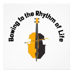 Dem Rhythmus des Lebens Cello folgend Fotodruck