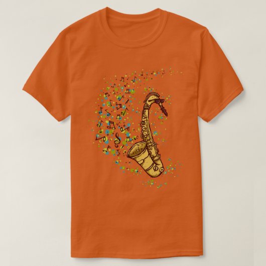 Dem Sax angepasst T-Shirt (Design vorne)