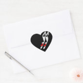 dem Spiegel einer Person Herz-Aufkleber (Umschlag)