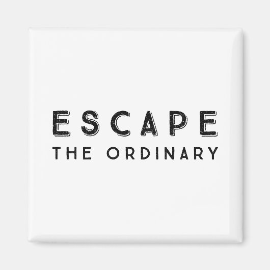 Dem üblichen inspirierenden Zitat entgehen Magnet (Vorne)