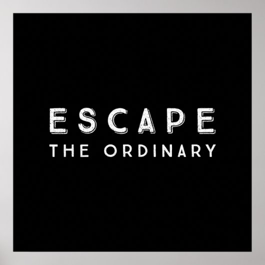 Dem üblichen inspirierenden Zitat entgehen Poster (Vorne)