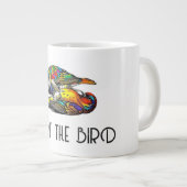 DEM VOGEL ZEIGEN Jumbo-Tasse (Vorderseite Rechts)