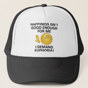 Demand Euphoria Funny Ball Cap Trucker Hat Truckerkappe