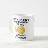 Demand Euphoria Funny Mug oder Travel Mug Kaffeetasse (Vorderseite Links)