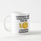 Demand Euphoria Funny Mug oder Travel Mug Kaffeetasse (Links)