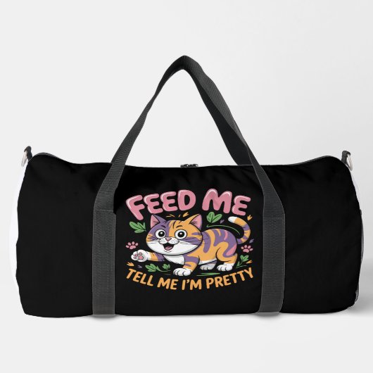 Demanding Diva Feline Duffle Bag (Vorderseite)