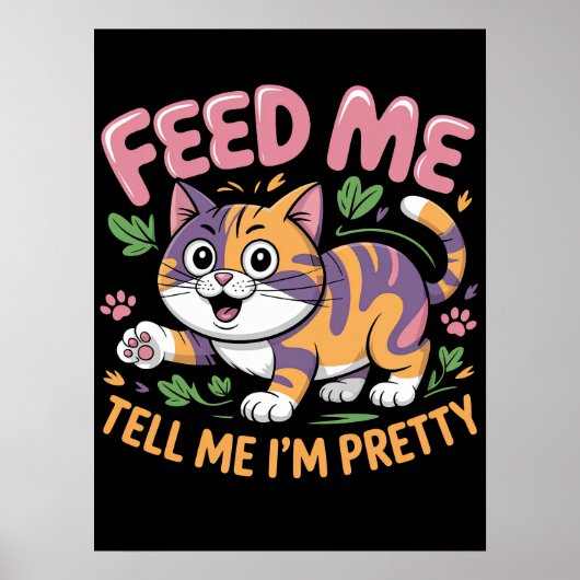 Demanding Diva Feline Poster (Vorne)