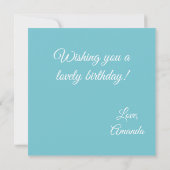 Demare Cats Geburtstagskarte (Rückseite)