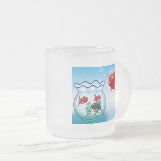 Demekin - Teleskop Goldfisch Mattglastasse (VorderseiteRechts)