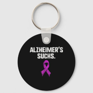 Dementia Alzheimers Shirts Lila Band Schlüsselanhänger