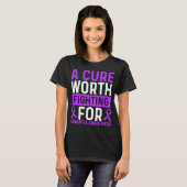 Dementia Awareness Ribbon Cure Alzheimers Survivor T-Shirt (Vorne ganz)