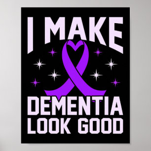 Dementia sieht gut aus wie Alzheimerheimer's Aware Poster