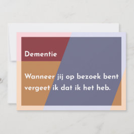 Dementie Dankeskarte