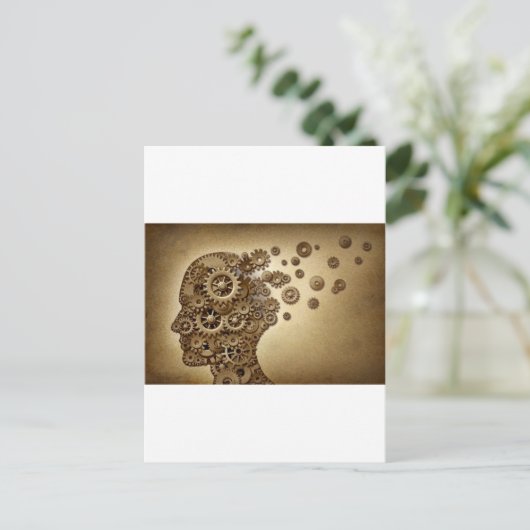 Dementisa-Brain-Problem Postkarte (Stehend Vorderseite)
