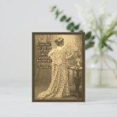 Dementsprechend - Vintage Fotografie Postkarte (Stehend Vorderseite)