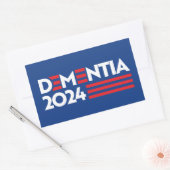 Demenz 2024 rechteckiger aufkleber (Umschlag)