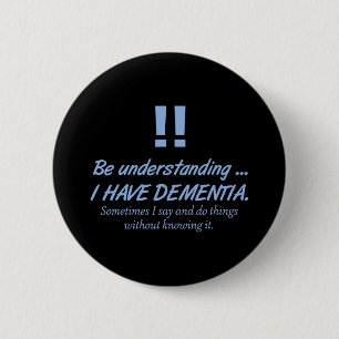 Demenz Alzheimerheimer Krieger Patienten Gehirn Di Button