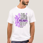 Demenz Alzheimer's Awareness Song im Herzen T-Shirt (Vorderseite)