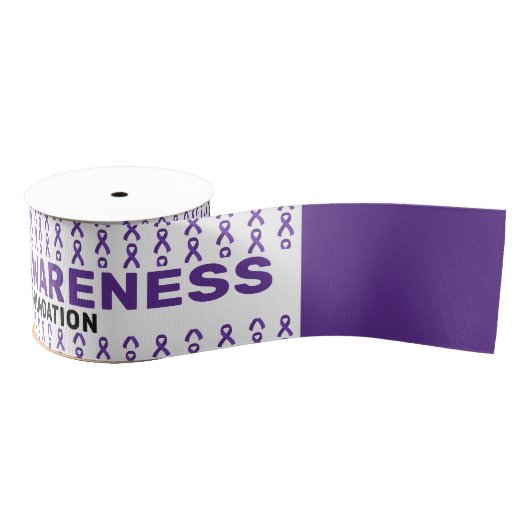 Demenz Awareness Pattern Ribbon Ripsband (Spule)