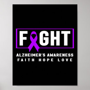 Demenz-Bewusstsein-Shirt - Heimer kämpft gegen Hei Poster