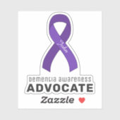 Demenz Bewusstsein Vinyl Sticker (Blatt)