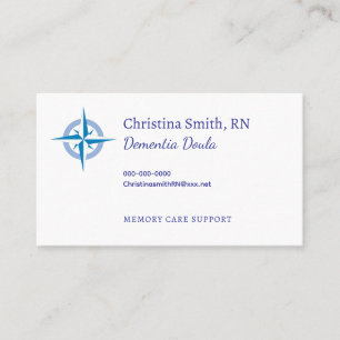 Demenz-Doula Memory Care Helfer Visitenkarte