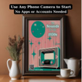 Demenz Karte "Wir denken an Dich" mit Musik-QR-Cod