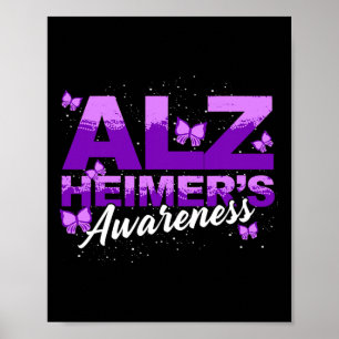 Demenz Lila Schmetterlinge Heimerheimers A Poster