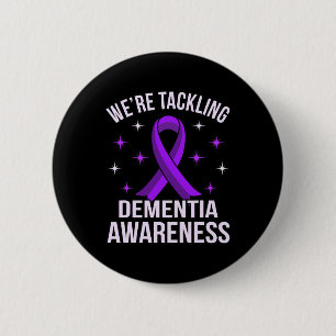 Demenzbewusstsein bekämpfen Alzheimerheimer's Lila Button