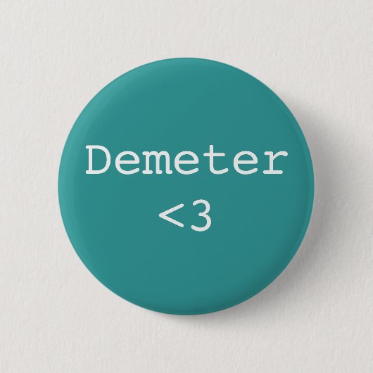 Demeter <3 Göttin der Landwirtschaft Button (Vorderseite)