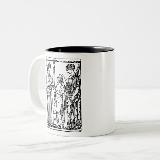 Demeter und Persephone Zweifarbige Tasse (Vorderseite Links)
