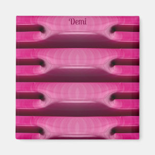 DEMI ~ BON BONS ~ Abstraktes Muster ~ PINK ~ Magnet