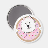 Demi die samoyed magnet (Vorderseite/Rückseite)