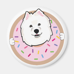 Demi die samoyed magnet