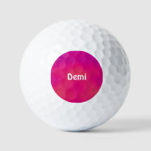 DEMI ~ Shades Pink gemustert Golf Ball - einzigart