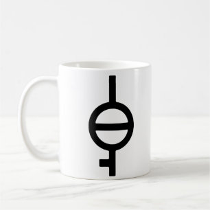 Demiagender Demigirl-Geschlechtssymbol Kaffeetasse