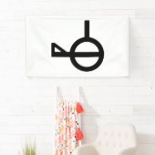 Demiagender Symbol für das dritte Geschlecht Banner (Insitu)