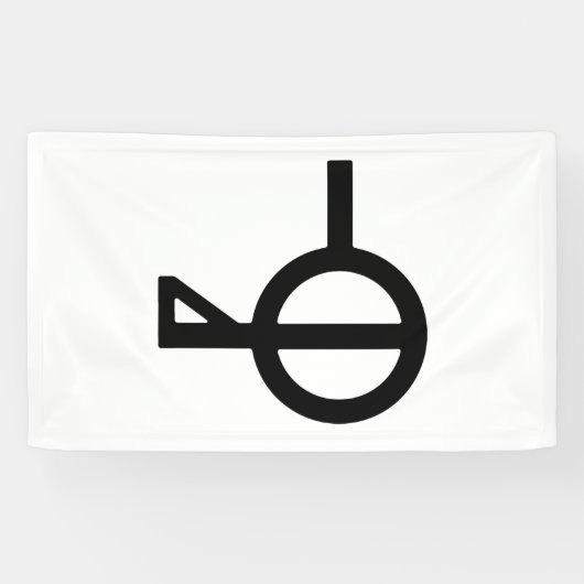 Demiagender Symbol für das dritte Geschlecht Banner (Horizontal)