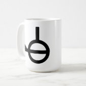 Demiagender Third Gender Gendersymbol Kaffeetasse (Vorderseite Links)