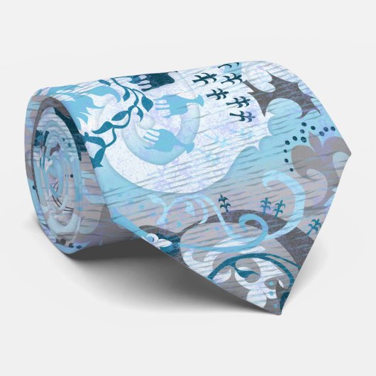 Demiboy Dragon Damask - Stilvolle Farben für die P Krawatte (Gerollt)